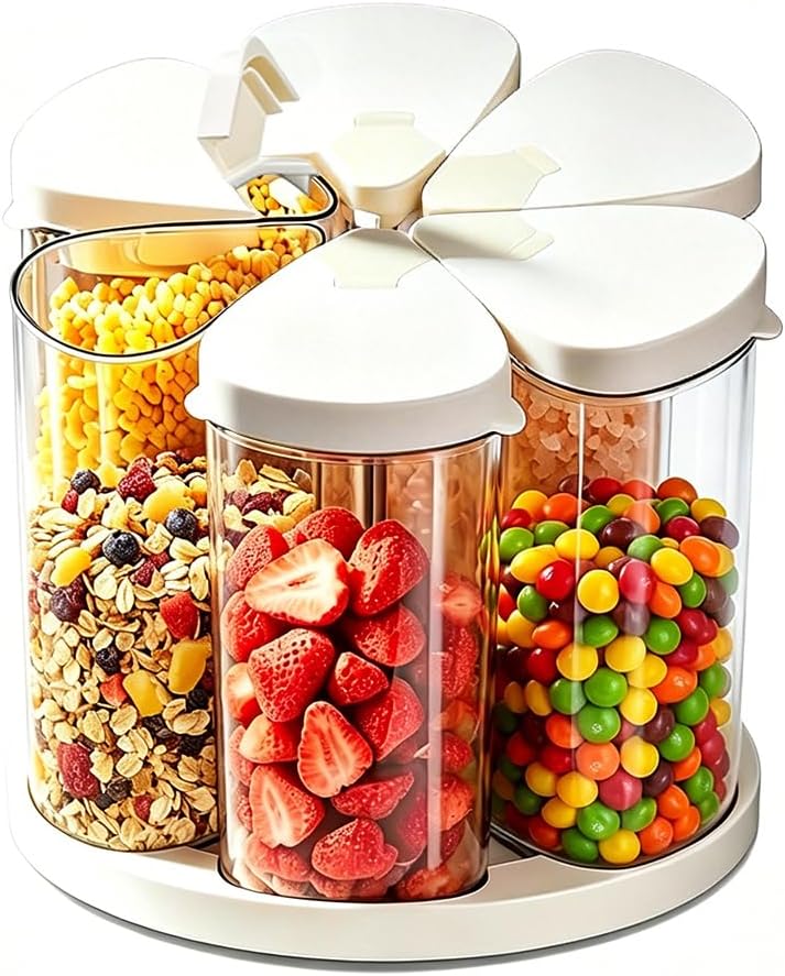 Airtight Canister with Scoop, 4 L, 2 Pack