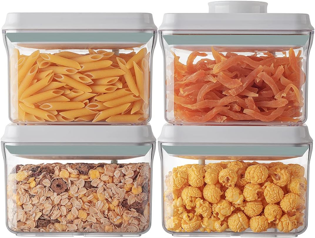 Airtight Canister with Scoop, 4 L, 2 Pack