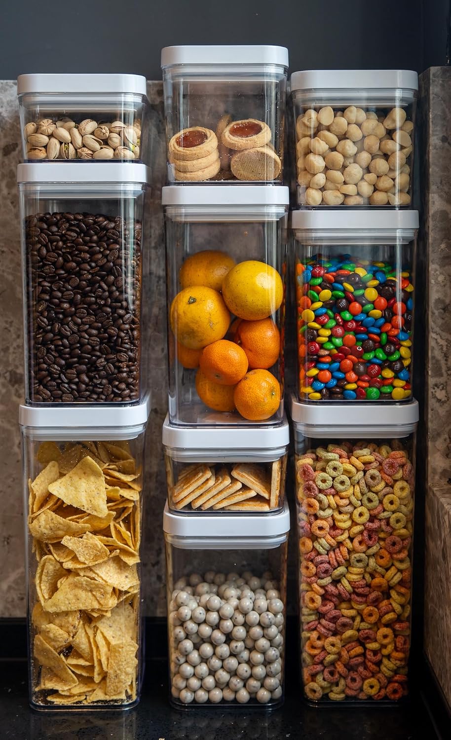 Airtight Canisters with Twist Lids, Set