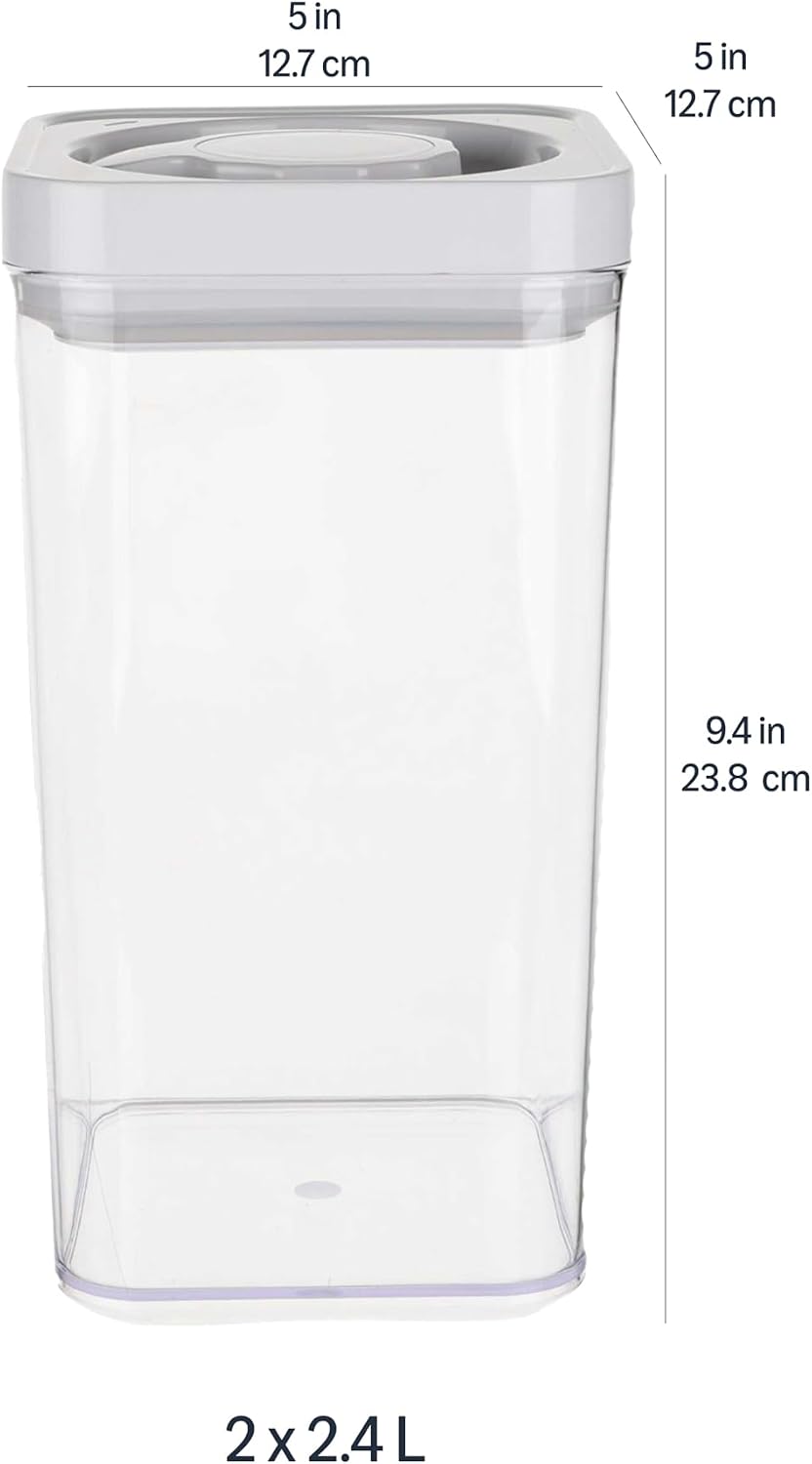 Airtight Canisters with Twist Lids, Set