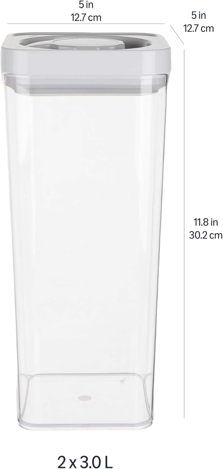 Airtight Canisters with Twist Lids, Set