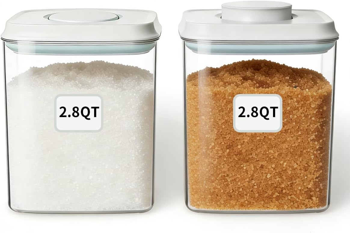 Airtight Pantry Canisters, 12 Pieces