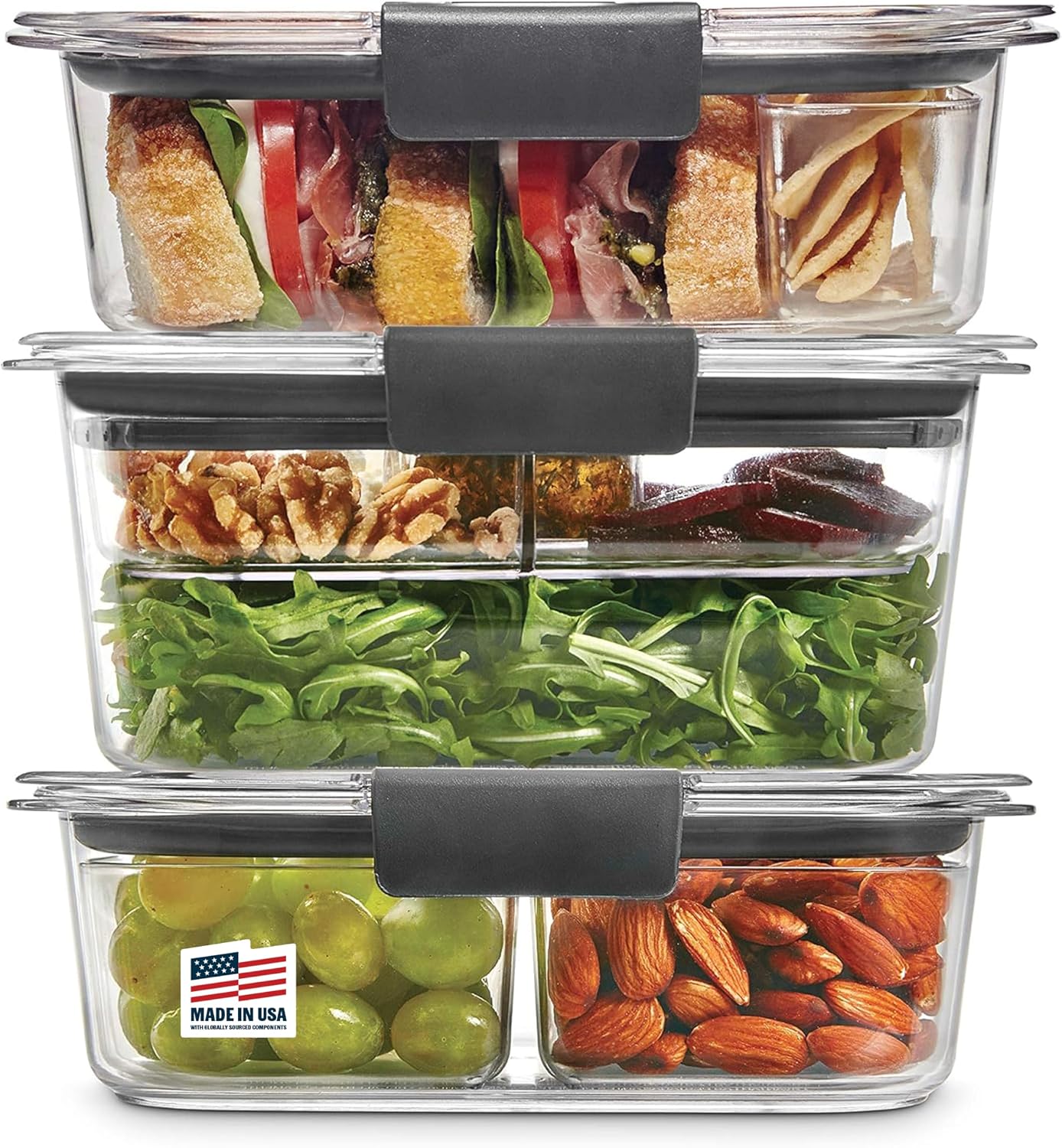 Airtight Plastic Containers, 14 Pieces