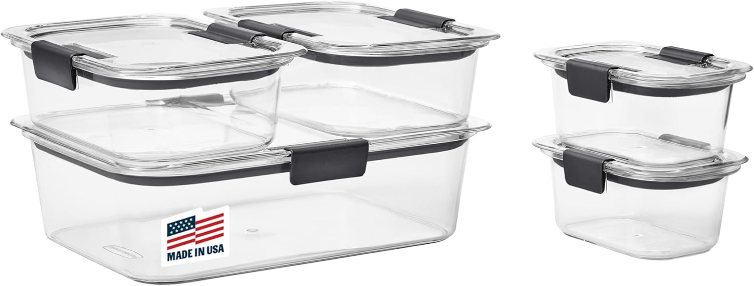 Airtight Plastic Containers, 14 Pieces