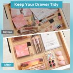 Clear Drawer Organisers, 25 Pieces, 4 Sizes