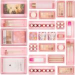 Clear Drawer Organisers, 25 Pieces, 4 Sizes