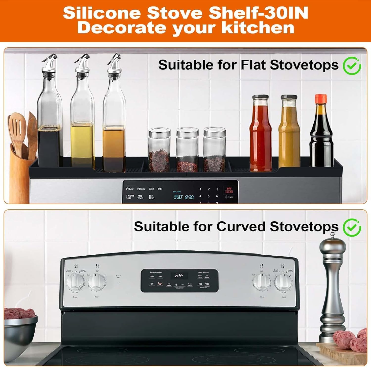 Magnetic Stove Top Shelf, 30 inch