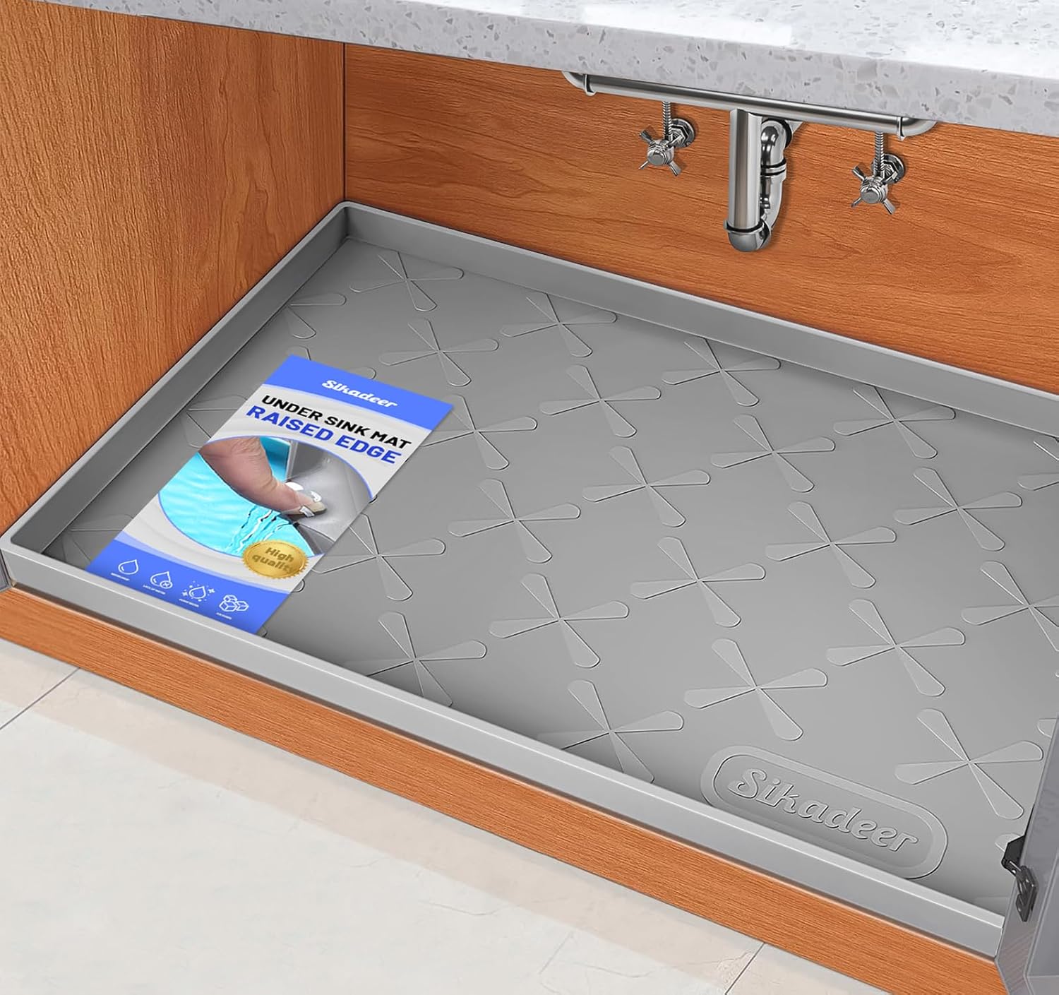 Silicone Under-Sink Mat, 22 x 19 inch