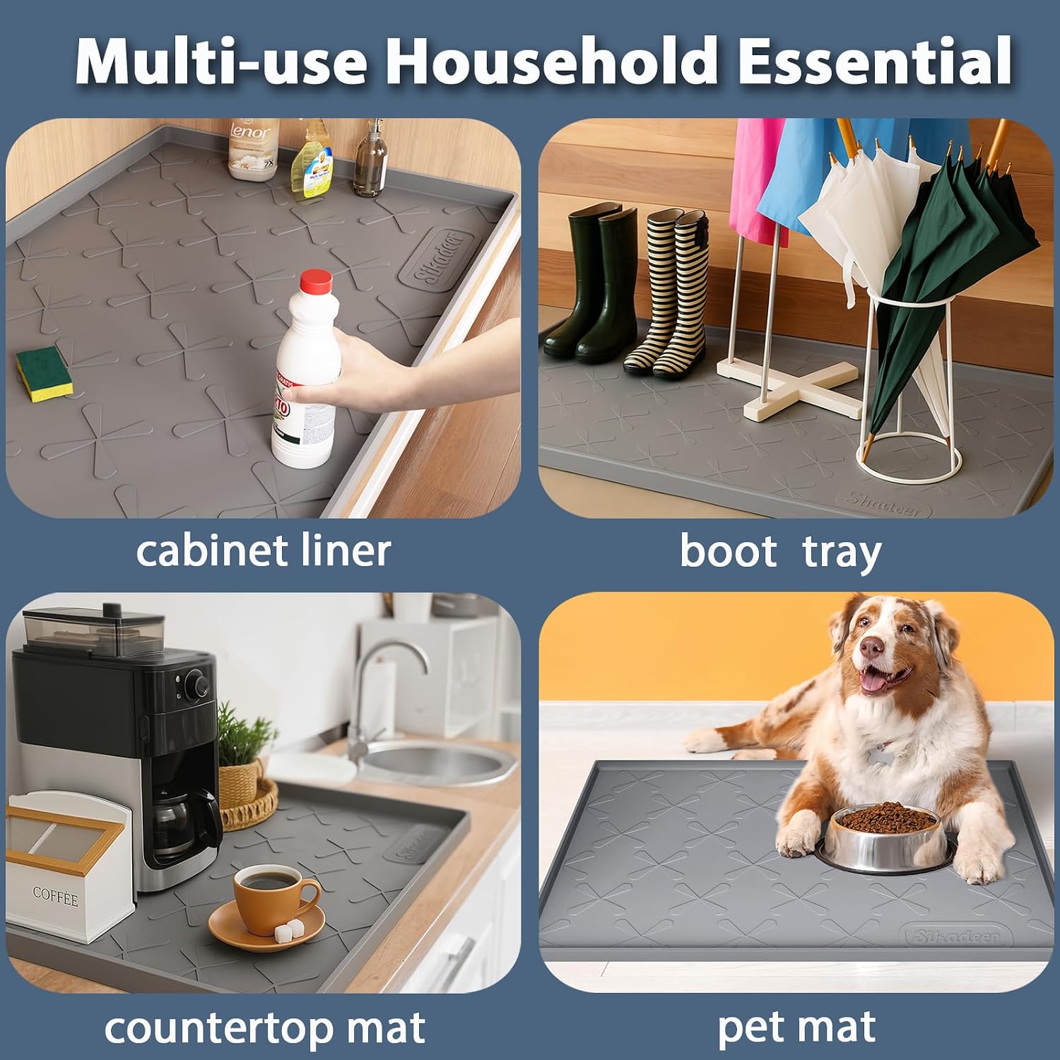 Silicone Under-Sink Mat, 22 x 19 inch