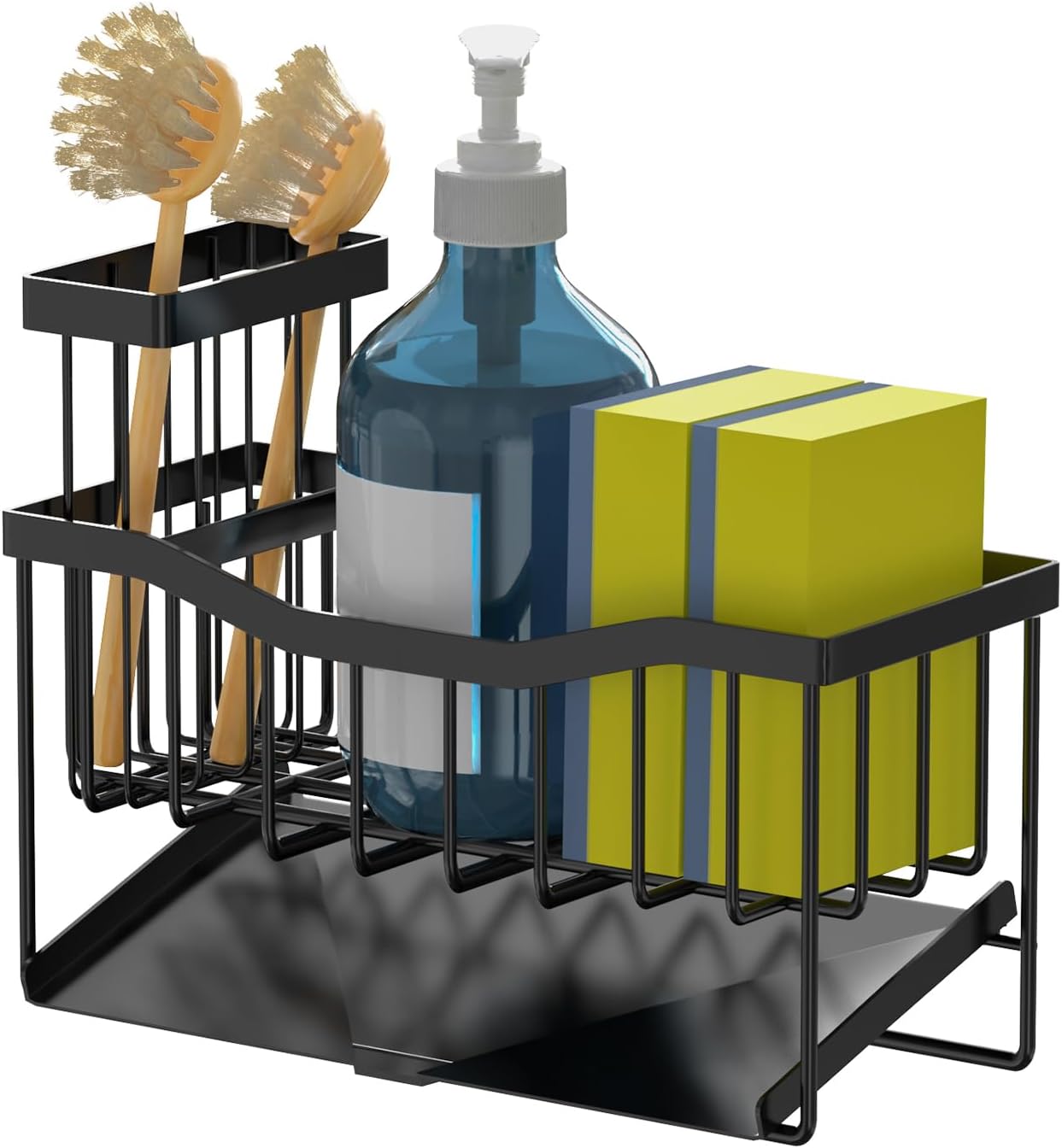 Sink Sponge Holder with Drain Tray