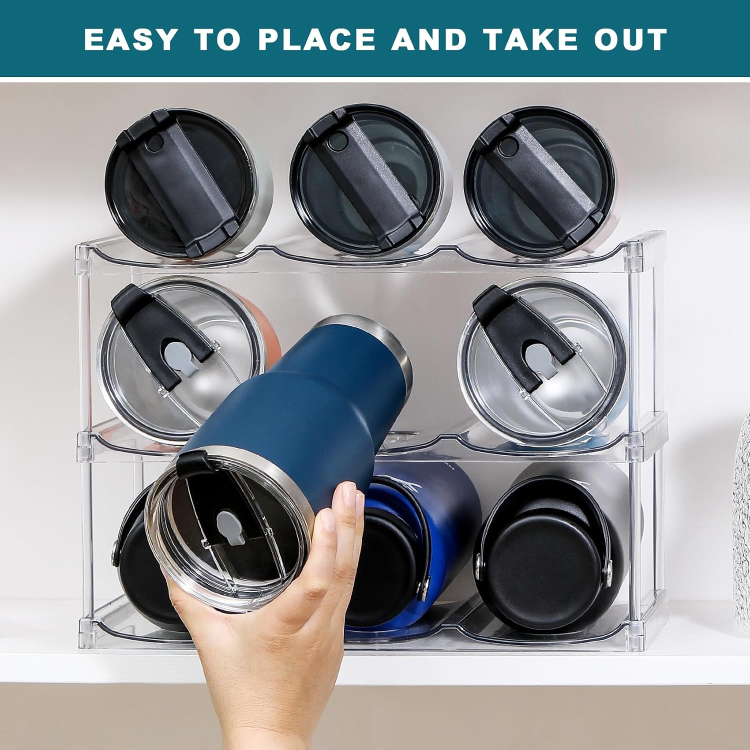 Stackable Tumbler and Bottle Rack